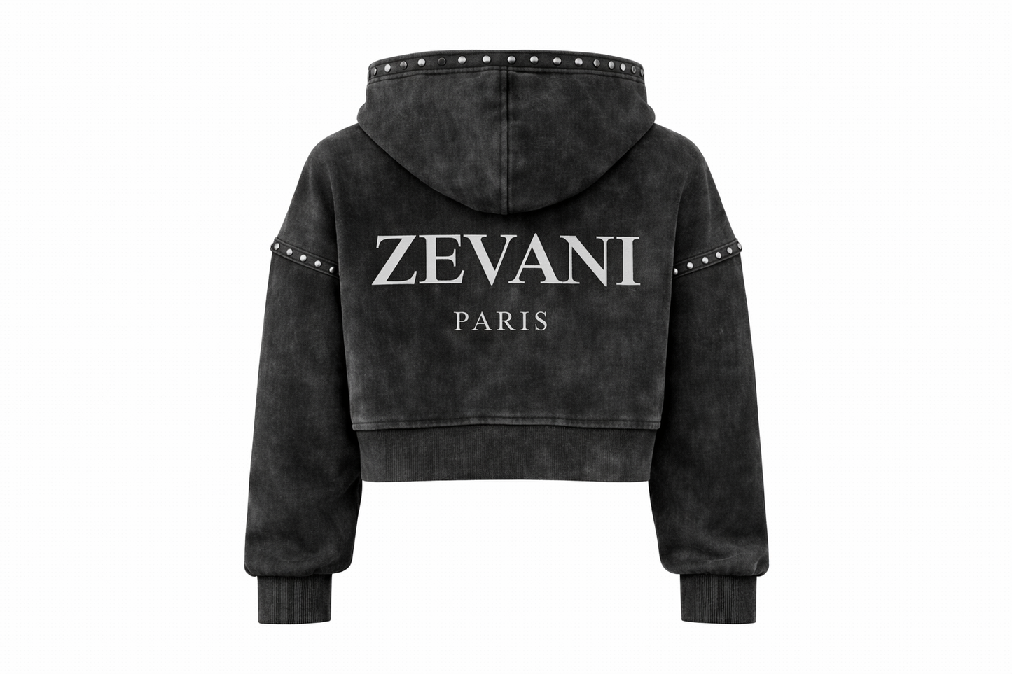 Black Acid-Washed Jacket