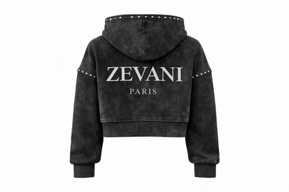 Black Acid-Washed Jacket