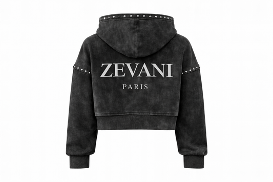 Black Acid-Washed Jacket